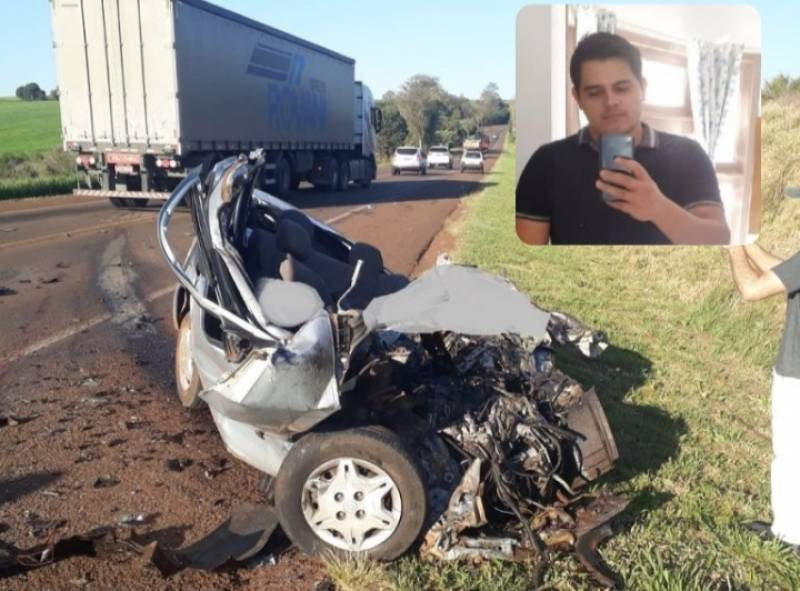 Identificado jovem morto em acidente na BR 468 em Coronel Bicaco