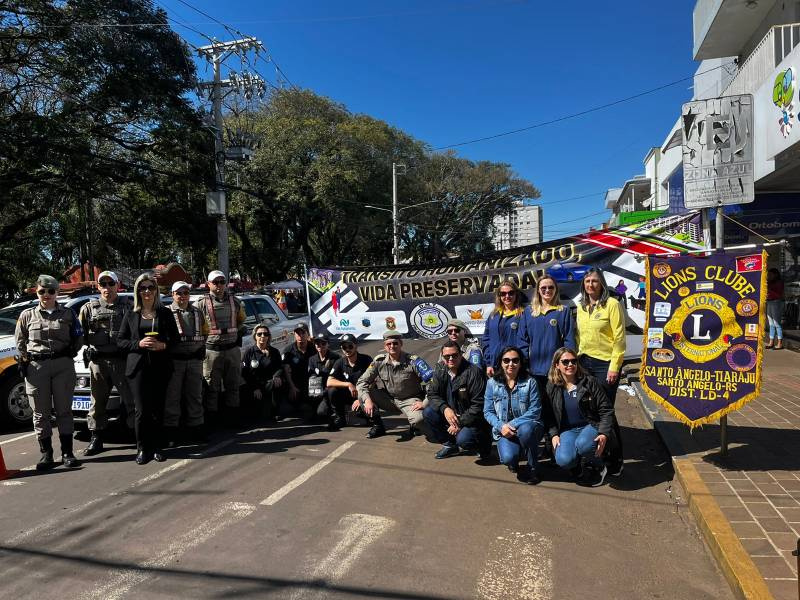 7ºRPMon participa da Semana Nacional do Trânsito em Santo Ângelo