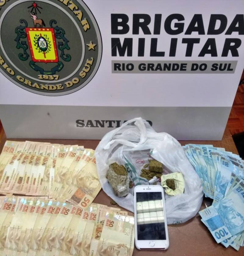 BM prende casal por tráfico de drogas em Santiago