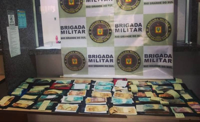 BM de Santo Ângelo apreende mais de 17 mil reais oriundos de jogos de azar