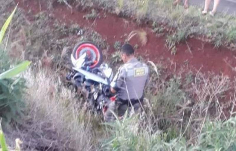 Saída de pista na BR 392 em Roque Gonzales