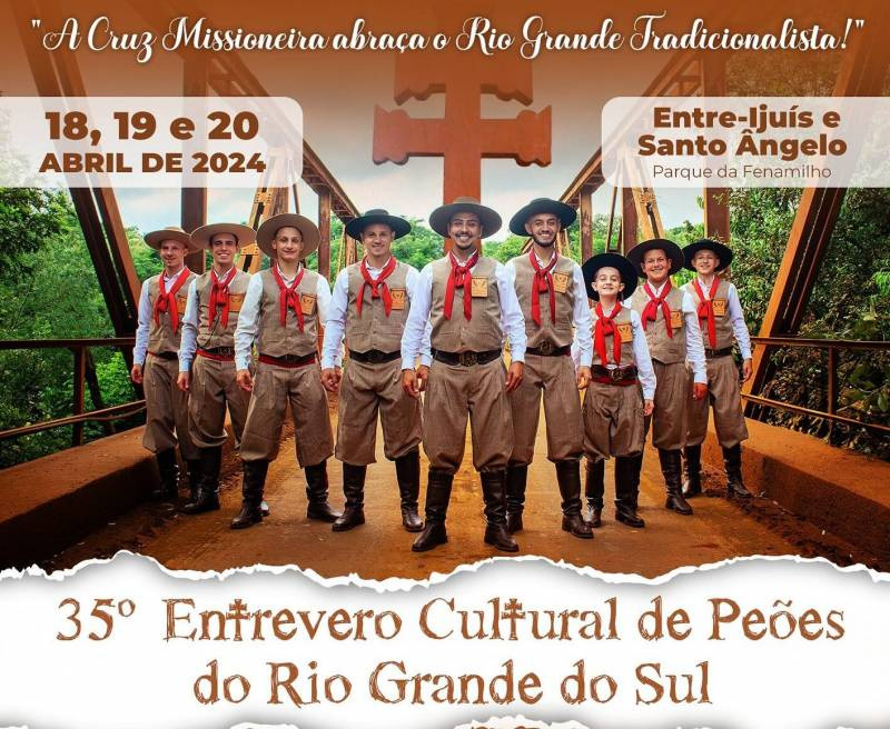 Entrevero Cultural de Peões do RS acontece a partir de hoje em Entre-Ijuís e Santo Ângelo