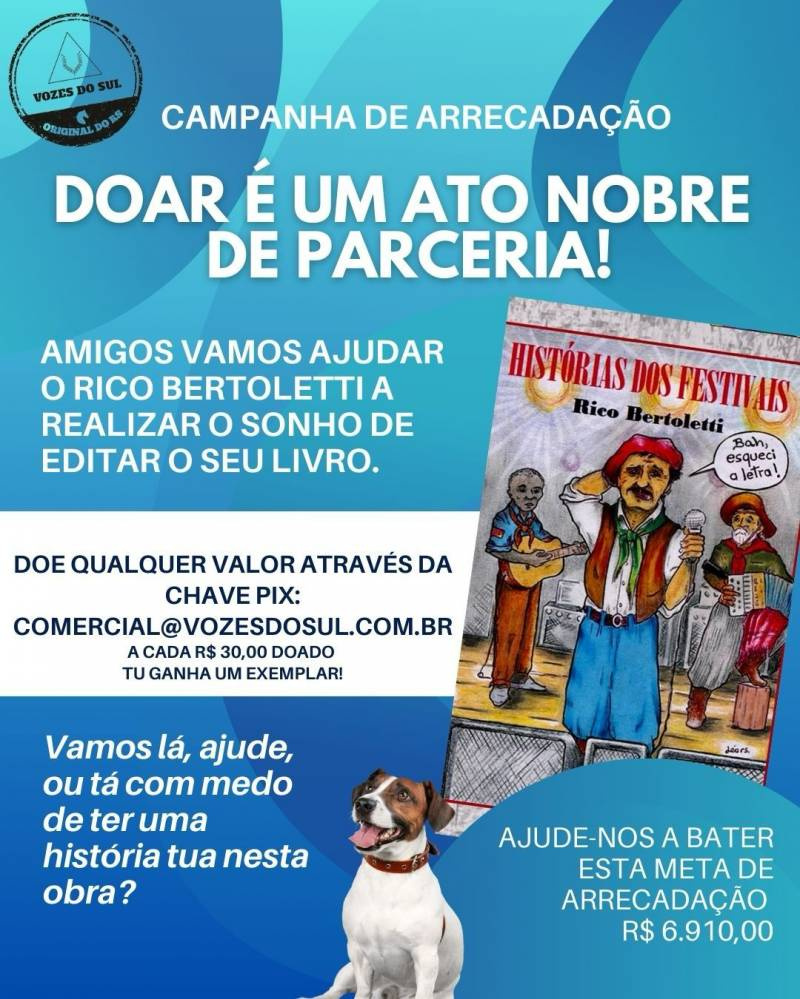 Ajude a tornar realidade o livro História dos Festivais, de Rico Bertoletti