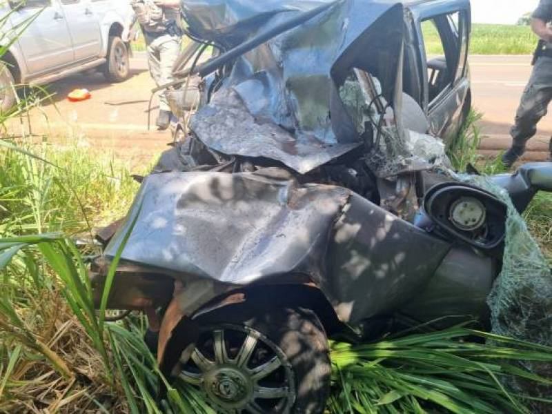 Grave acidente deixa quatro feridos na BR-472 próximo a indústria São José