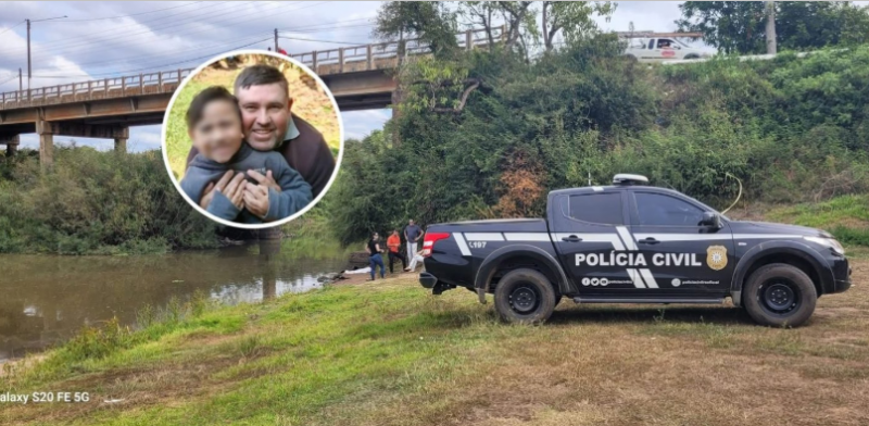 Tragédia em São Gabriel: pai joga filho de 5 anos de ponte e criança morre no local