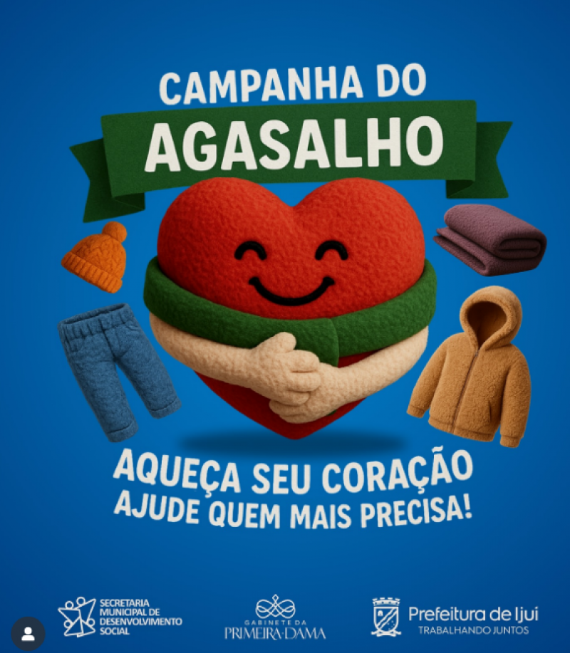 Prefeitura de Ijui lança Campanha do Agasalho 2025