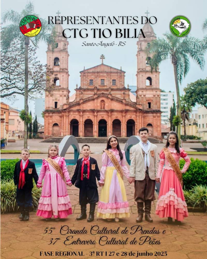 Peões e prendas do CTG Tio Bilia estarão em mais um evento regional