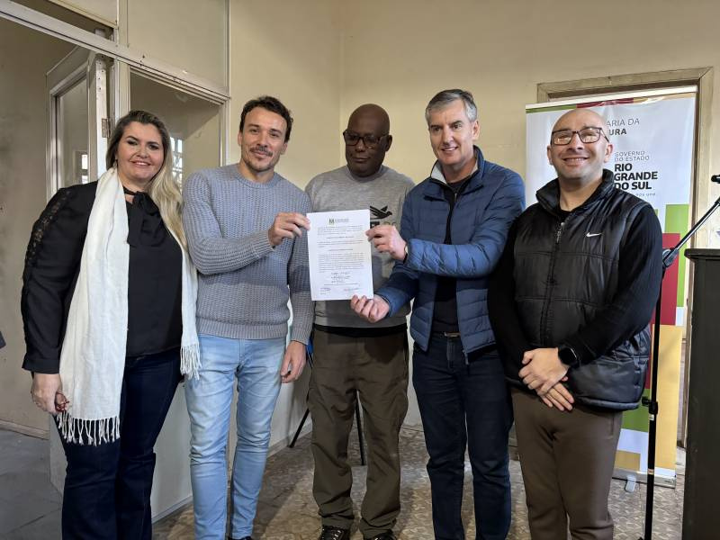 Secretaria da Cultura firma parceria para criação de escola de música em Montenegro