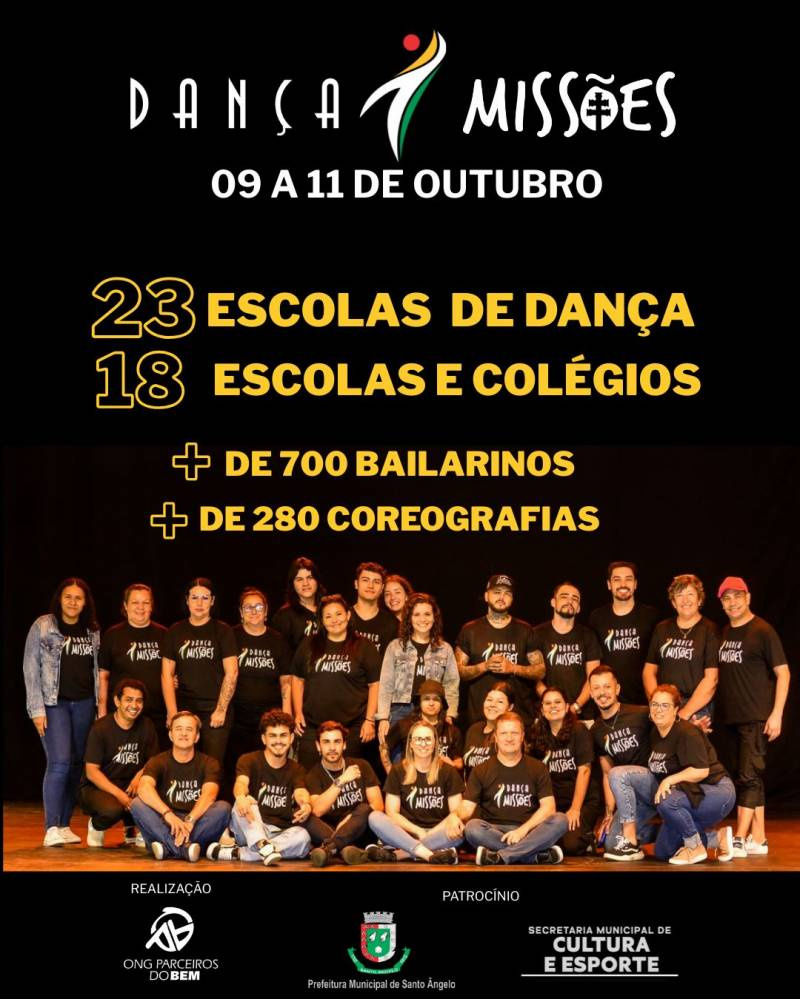 Dança Missões reunirá mais de 700 participantes em sua 2ª edição