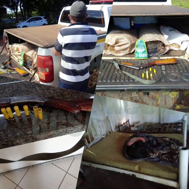 PATRAM de Santo Ângelo prende quatro pessoas por pesca irregular no Rio Ijuizinho, em 