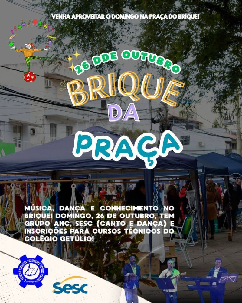 Grupo ANC é a atração do Brique da Praça no domingo, em Santo Ângelo
