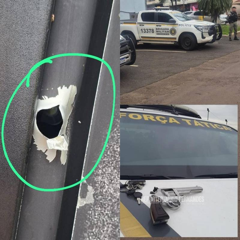 Discussão de trânsito termina com disparo e caminhoneiro preso na BR-285, em Ijuí