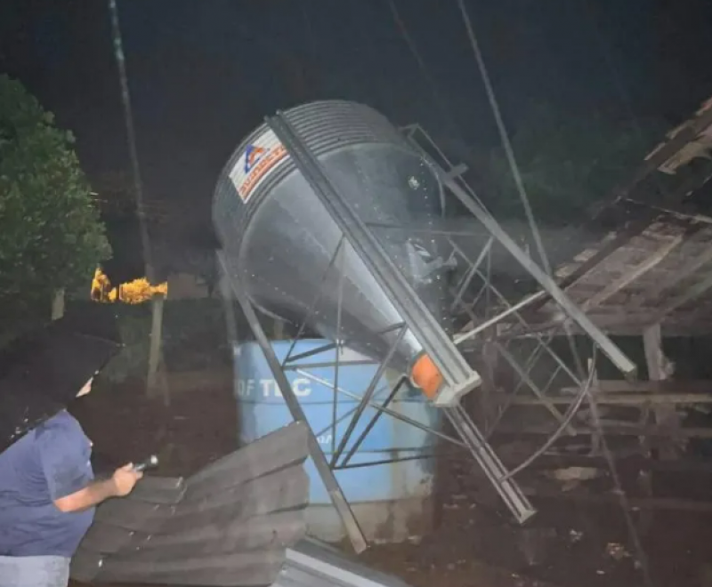 Temporal causa estragos em Frederico Westphalen 