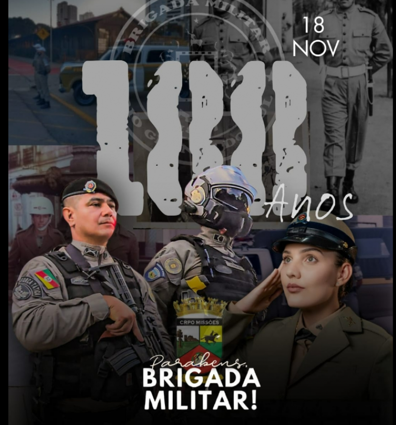 Parabéns, Brigada Militar — 188 anos de história