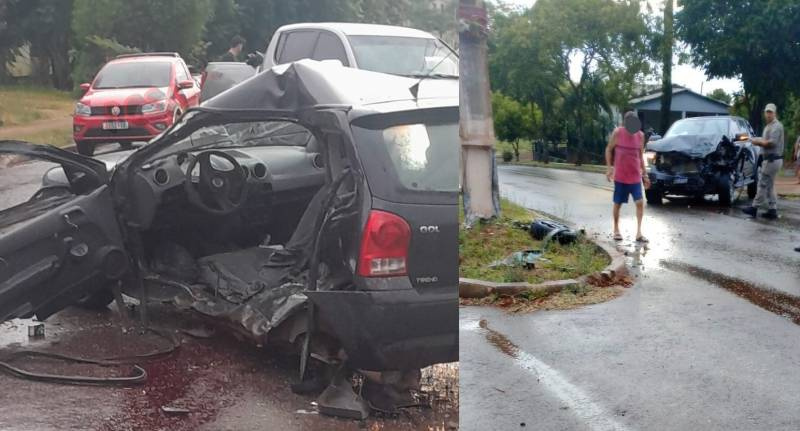 Colisão entre veículos deixa uma pessoa morta na área central de São Miguel das Missões
