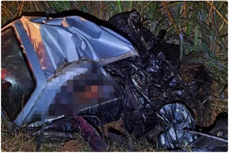 Duas pessoas morrem em acidente entre carro e caminhão na RS-324 em Ronda Alta