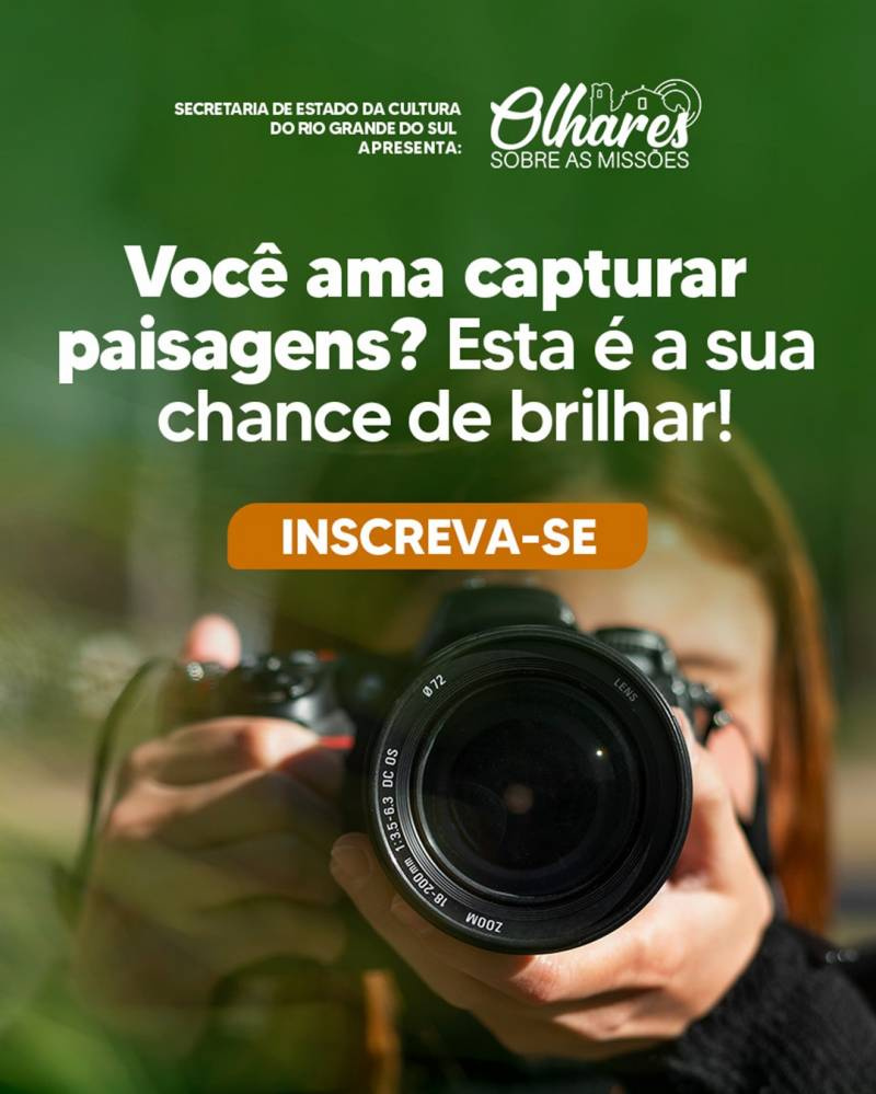 Financiado pela LIC, concurso fotográfico “Olhares sobre as Missões” está com inscrições abertas