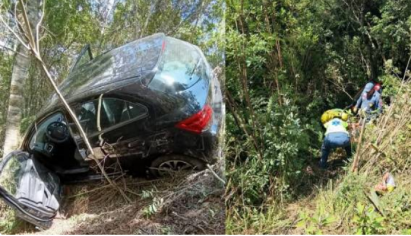Homem de Santa Rosa é encontrado vivo após dois dias em ribanceira na BR-282, em Santa Catarina
