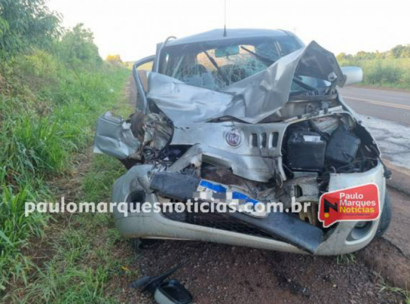 Acidente na RS-342 em Três de Maio deixa motorista ferido