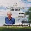 Familiares participam o falecimento do Senhor ADÃO CACIANO