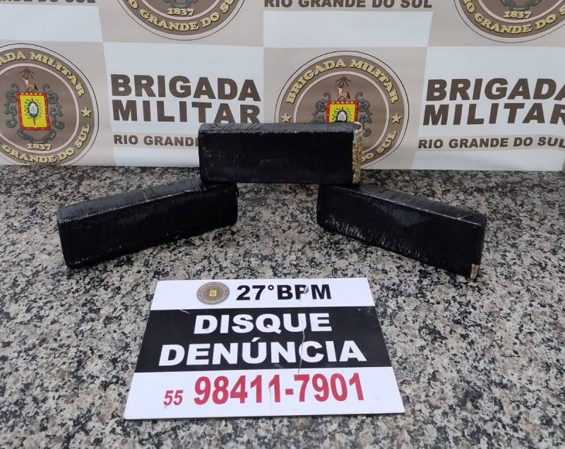 Brigada militar prende homem por tráfico de drogas na Linha Paraíso, em Santo Ângelo