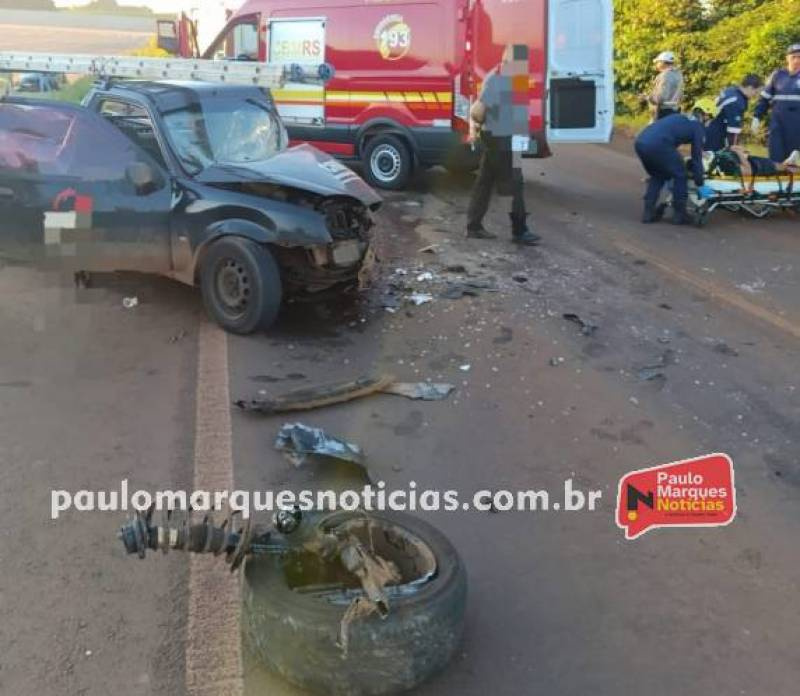 Acidente com três veículos deixa três feridos na RS-344, em Giruá