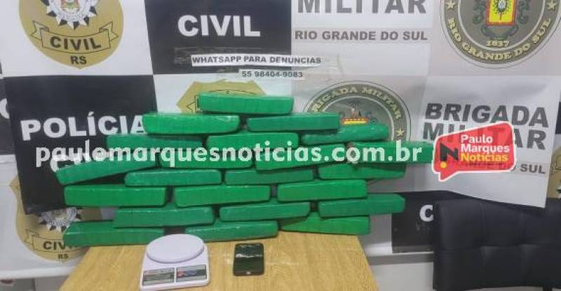 Tráfico de drogas é desarticulado em ação conjunta da PC e BM em Três de Maio