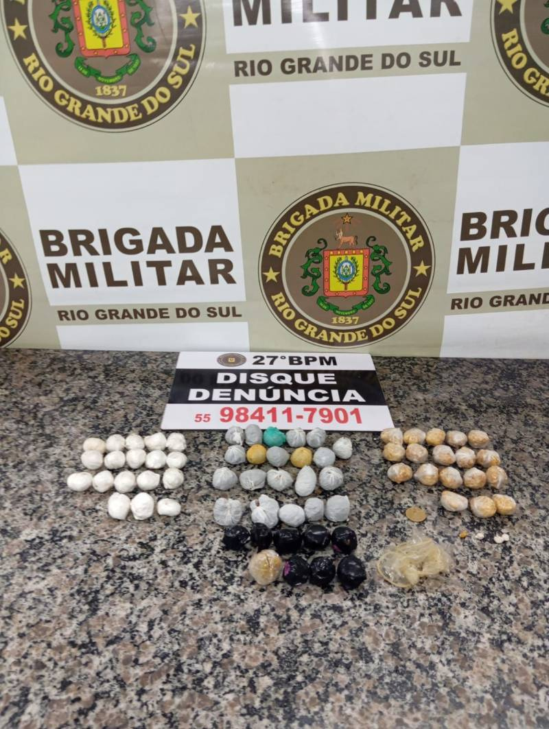 Brigada Militar de Santo Ângelo prende individuo por tráfico de drogas
