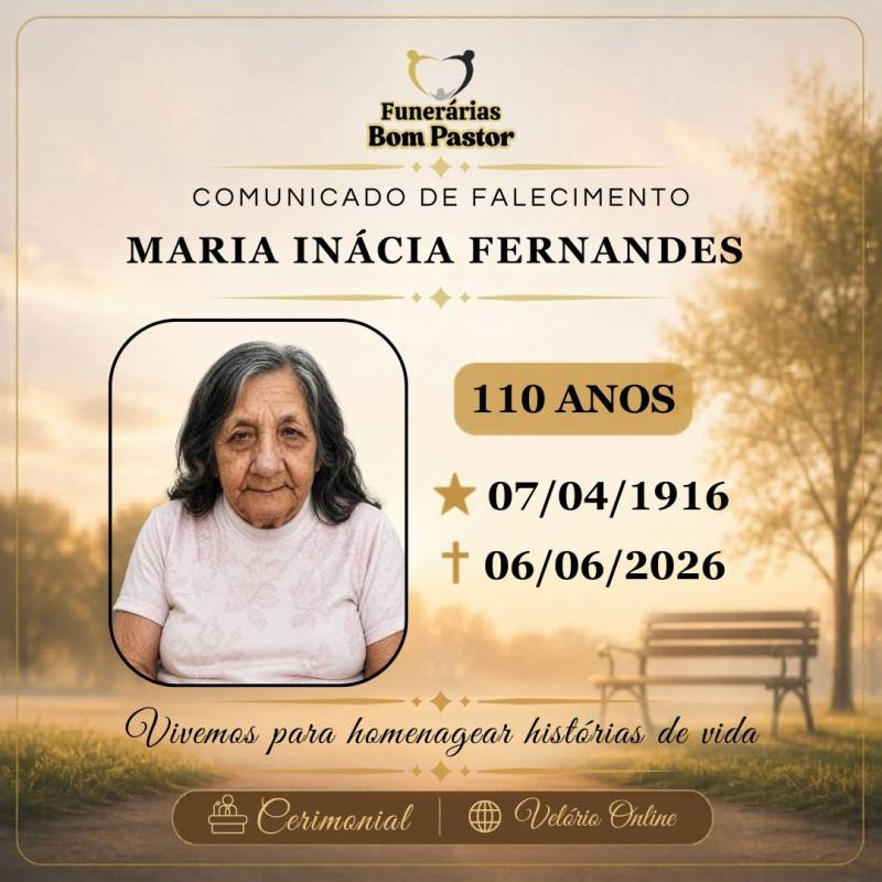 Maria Inácia Fernandes, carinhosamente conhecida como dona Inácia