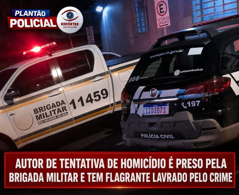 Homem é preso por tentativa de homicídio após esfaquear vítima no Centro de Ijuí