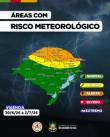 Semana terá chuvas volumosas, granizo e ventos intensos no Rio Grande do Sul