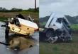 Quatro pessoas morrem após carro partir ao meio em colisão frontal com carreta na BR-470
