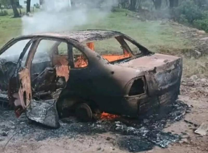 Adolescente de 17 anos é morto a tiros e veículo incendiado em Agudo