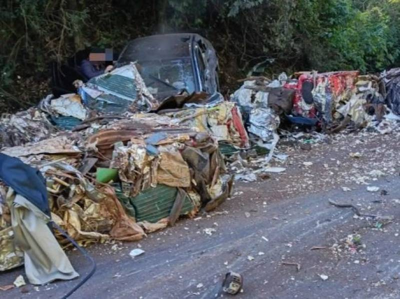 Grave acidente na BR-386 envolve cinco veículos e deixa sete feridos em Pouso Novo