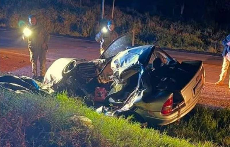 Pai e filha morrem em grave acidente na BR-386 na noite desta segunda-feira,10
