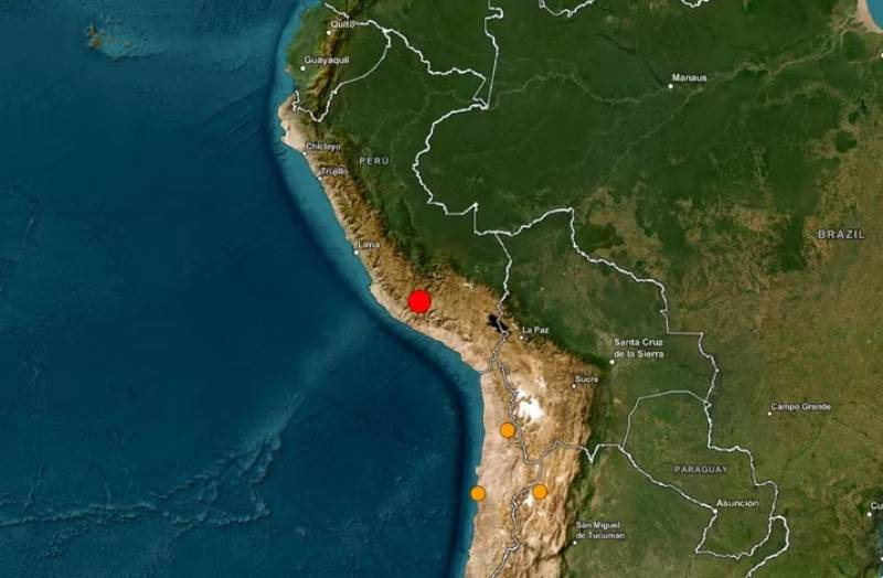 Terremoto de magnitude 6,7 atinge o Peru