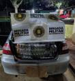 Motorista é preso com veículo abarrotado com cigarros contrabandeados