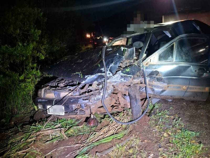 Acidente na BR 285 em Entre-Ijuis envolve veículo de Santo Ângelo deixando uma pessoa ferida