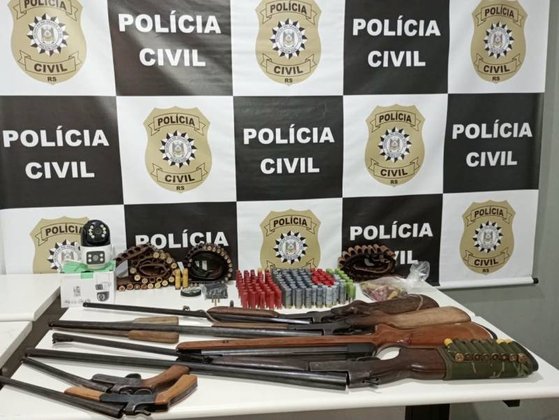 Polícia civil prende homem e apreende armas e munições durante operação em Eugênio de Castro