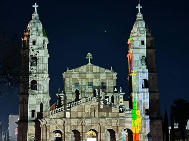 Projeção mapeada na Catedral Angelopolitana entra em fase de testes e promete novo atrativo turístico em Santo Ângelo