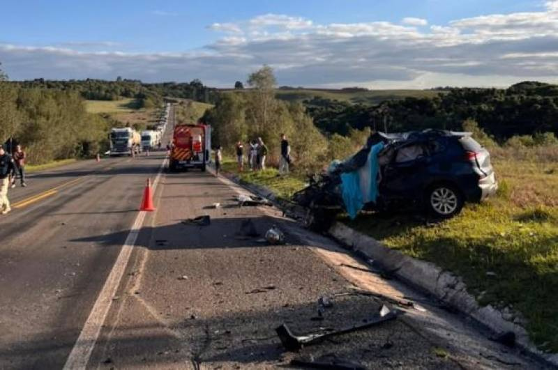 Duas pessoas morrem em acidente na BR 470