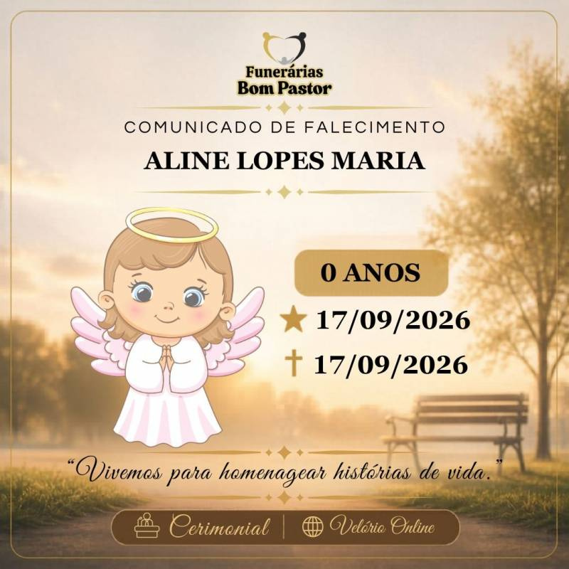 Familiares participam o falecimento da RN-ALINE LOPES MARIA
