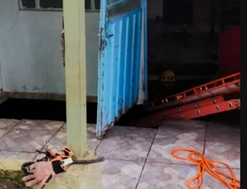 Idosa de 75 anos cai em galeria de esgoto após laje desabar em condomínio de Santa Rosa