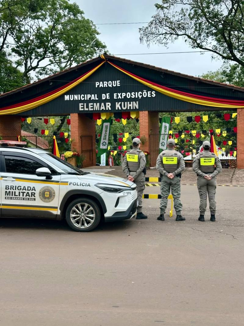 Brigada Militar reforça o policiamento durante a 30ª Oktoberfest Missões, em Cerro Largo