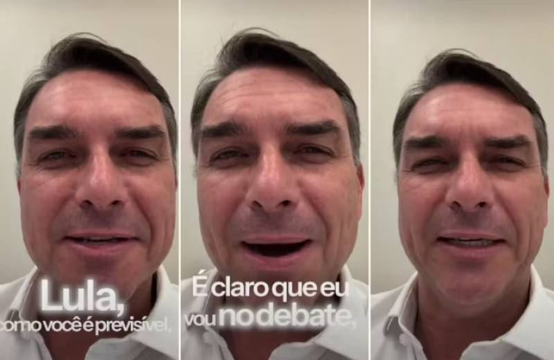 Flávio Bolsonaro recua e diz que irá ao debate no domingo após Lula confirmar presença