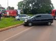 Colisão entre dois veículos deixa mulher ferida na RS-344, em Santa Rosa