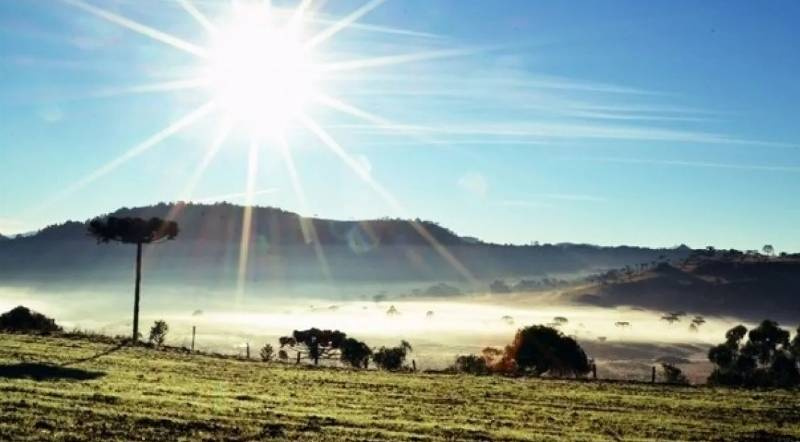 Segunda-feira terá amanhecer gelado e temperaturas amenas ao longo do dia no RS