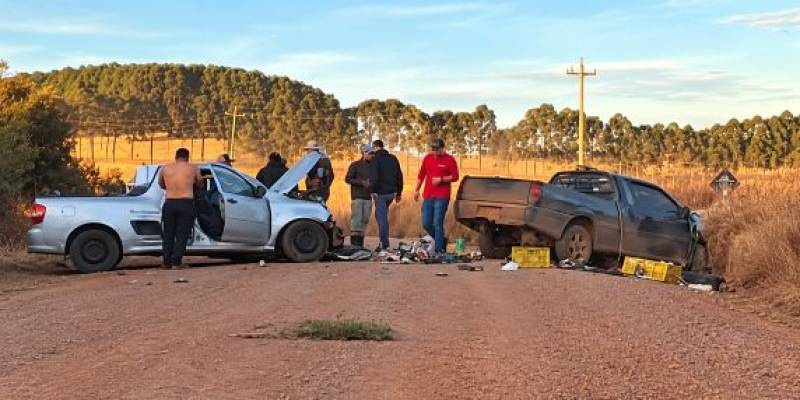 Colisão frontal deixa um morto e dois feridos na RS-456, em Pinhal da Serra