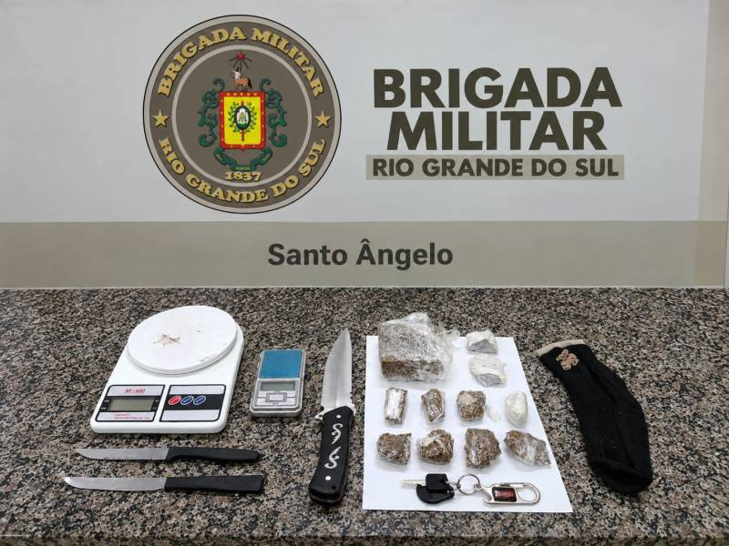 Brigada Militar de Santo Ângelo realiza prisão por tráfico de entorpecentes 