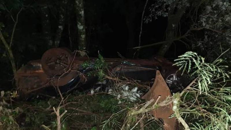 Acidente na RS 571entre Chiapetta e o entroncamento com a ERS 155